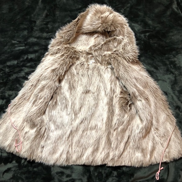 TOGETHER Pink Leather Faux Fur Hooded Vest - Picture 3 of 6